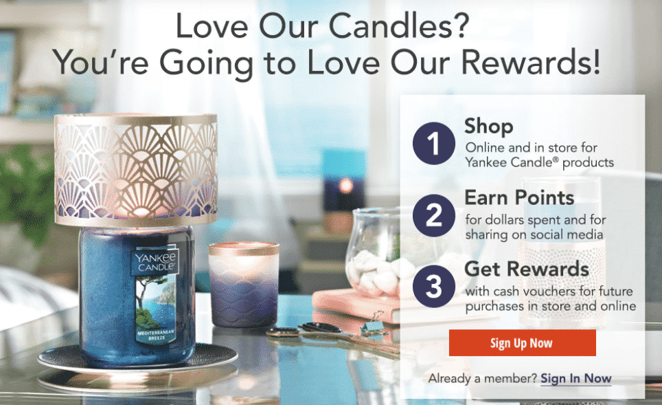 yankee candle rewards